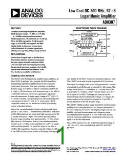 浏览型号AD8307ARZ的Datasheet PDF文件第1页