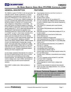 浏览型号CM6802的Datasheet PDF文件第1页