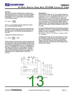 浏览型号CM6802的Datasheet PDF文件第13页
