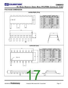 浏览型号CM6802的Datasheet PDF文件第17页