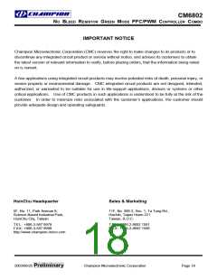 浏览型号CM6802的Datasheet PDF文件第18页