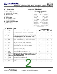 浏览型号CM6802的Datasheet PDF文件第2页