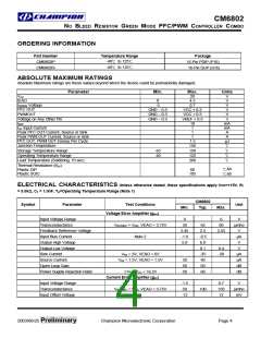 浏览型号CM6802的Datasheet PDF文件第4页