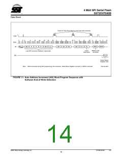 浏览型号SST25VF040B-50-4C-SAF的Datasheet PDF文件第14页