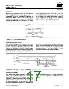 浏览型号SST25VF040B-50-4C-SAF的Datasheet PDF文件第17页
