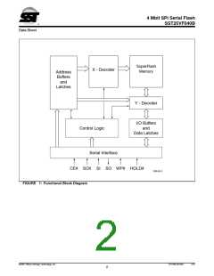 浏览型号SST25VF040B-50-4C-SAF的Datasheet PDF文件第2页
