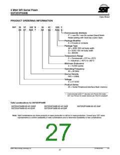 浏览型号SST25VF040B-50-4C-SAF的Datasheet PDF文件第27页