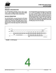 浏览型号SST25VF040B_07的Datasheet PDF文件第4页