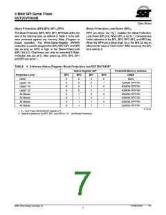 浏览型号SST25VF040B-50-4C-SAF的Datasheet PDF文件第7页