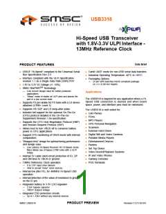 浏览型号USB3318的Datasheet PDF文件第1页