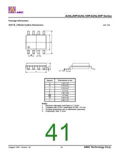 浏览型号A25L20PUO-F的Datasheet PDF文件第41页