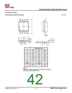 浏览型号A25L20PUO-F的Datasheet PDF文件第42页