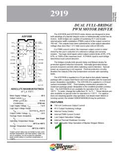 浏览型号A2919SLBTR-T的Datasheet PDF文件第1页