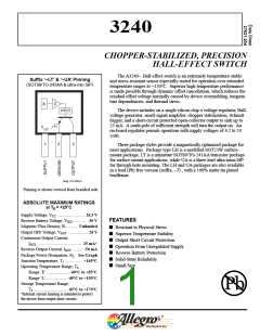 浏览型号A3240LUA-T的Datasheet PDF文件第1页