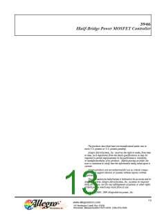 浏览型号A3946KLPTR-T的Datasheet PDF文件第13页