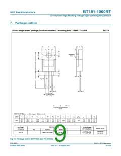 浏览型号BT151-1000RT的Datasheet PDF文件第9页