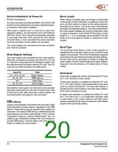 浏览型号IC42S16100-6TI的Datasheet PDF文件第20页