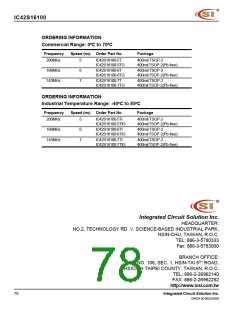 浏览型号IC42S16100-6TI的Datasheet PDF文件第78页
