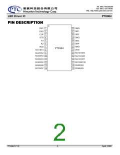浏览型号PT6964的Datasheet PDF文件第2页