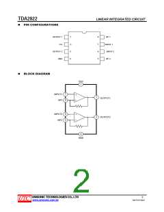 浏览型号TDA2822L-S08-R的Datasheet PDF文件第2页