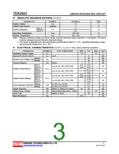 浏览型号TDA2822L-S08-R的Datasheet PDF文件第3页