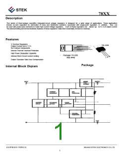 浏览型号78XX的Datasheet PDF文件第1页