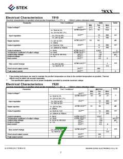 浏览型号78XX的Datasheet PDF文件第7页