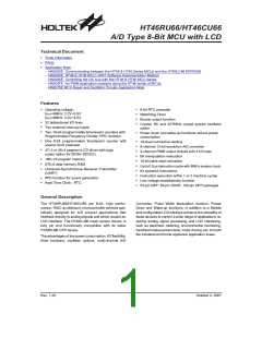 浏览型号HT46RU66的Datasheet PDF文件第1页