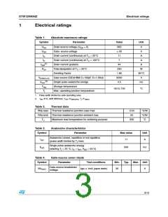 浏览型号W12NK90Z的Datasheet PDF文件第3页