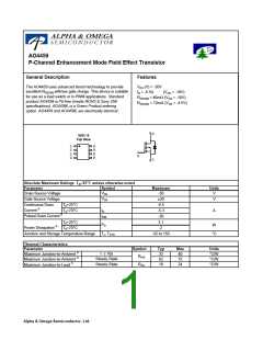 浏览型号AO4459的Datasheet PDF文件第1页