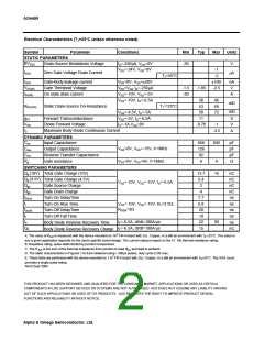 浏览型号AO4459的Datasheet PDF文件第2页