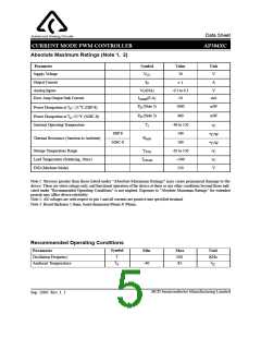 浏览型号AP3842CP-E1的Datasheet PDF文件第5页