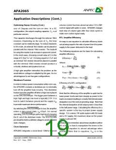 浏览型号APA2065的Datasheet PDF文件第19页