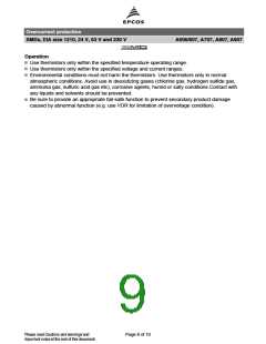 浏览型号B59807A0090A062的Datasheet PDF文件第9页