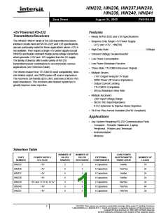 浏览型号HIN232CBZ的Datasheet PDF文件第1页