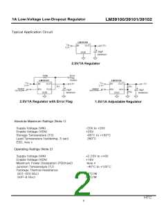 浏览型号LM39101-1.5的Datasheet PDF文件第2页