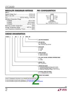 浏览型号LTC2630ACSC6-LM12的Datasheet PDF文件第2页