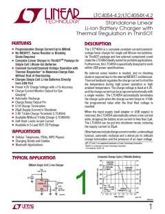 浏览型号LTC4054-4.2的Datasheet PDF文件第1页