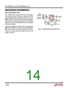 浏览型号LTC4054-4.2的Datasheet PDF文件第14页