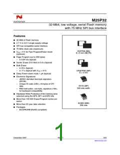 浏览型号M25P32-VMF6TG的Datasheet PDF文件第1页