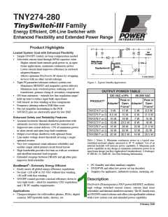 浏览型号TNY280PN的Datasheet PDF文件第1页