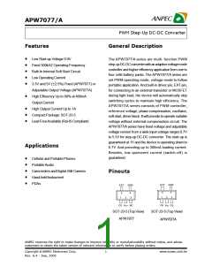 浏览型号APW7077ZBI-TU的Datasheet PDF文件第1页
