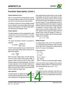 浏览型号APW7077ZBI-TU的Datasheet PDF文件第14页