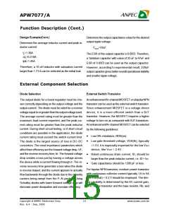 浏览型号APW7077ZBI-TU的Datasheet PDF文件第15页