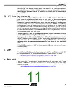 浏览型号AT89S52-24SI的Datasheet PDF文件第11页
