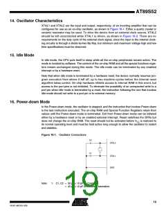 浏览型号AT89S52-24SI的Datasheet PDF文件第19页