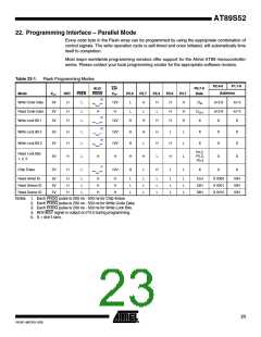 浏览型号AT89S52-24SI的Datasheet PDF文件第23页