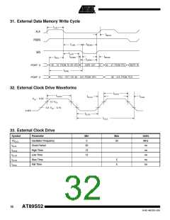 浏览型号AT89S52-24SI的Datasheet PDF文件第32页