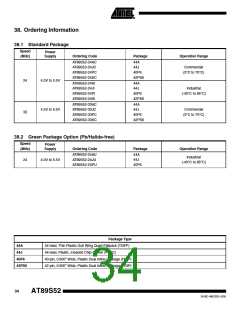 浏览型号AT89S52-24SI的Datasheet PDF文件第34页