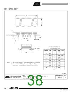 浏览型号AT89S52-24SI的Datasheet PDF文件第38页